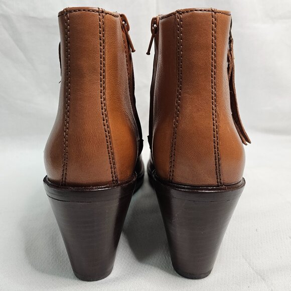Clarks Clarkdale2 Zip Double Zipper Wedge Boots Shoes Tan Women's Size 8M- NEW - Picture 4 of 11